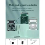 Ventilador Portátil de Ar Fresco Umidificado LED USB-C