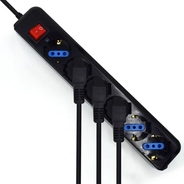 Bloco de Tomadas Para UPS Ewent EW3925 Sêxtuplo 1.5M Preto