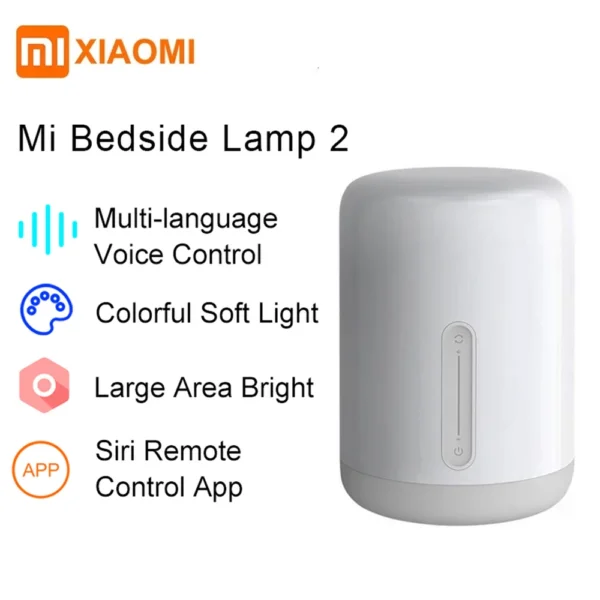 Candeeiro LED Inteligente Xiaomi Mi Bedside Lamp 2 MUE4093GL