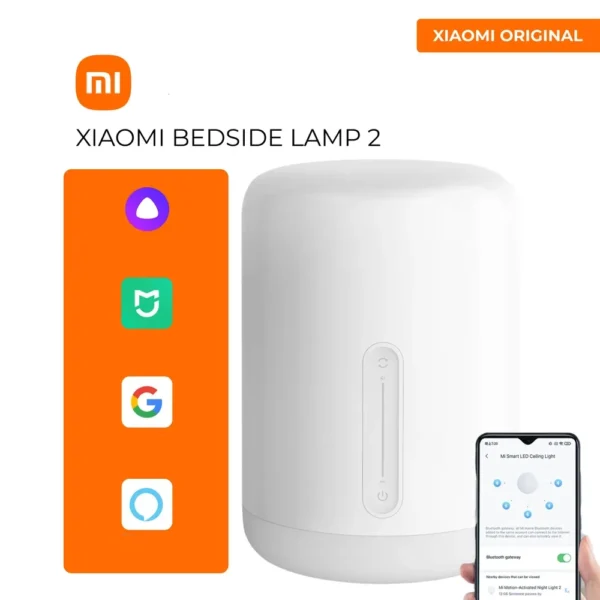 Candeeiro LED Inteligente Xiaomi Mi Bedside Lamp 2 MUE4093GL