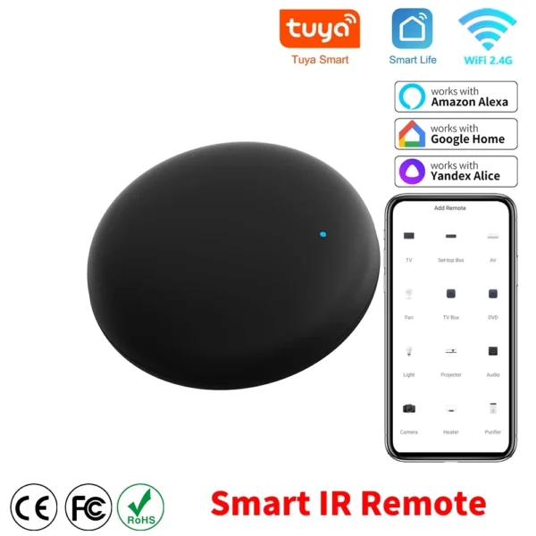 Controle Remoto IR Universal Inteligente WiFi Google Alexa