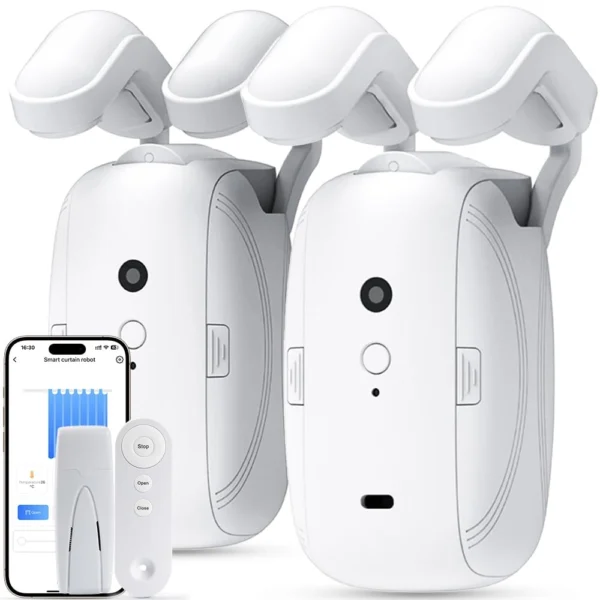 Robô Inteligente de Cortina Google Alexa WiFi Sanefa Roma 2un 12Kg