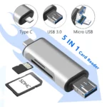 Adaptador USB-A-C-Micro TF-SD Card, USB 3.0 OTG