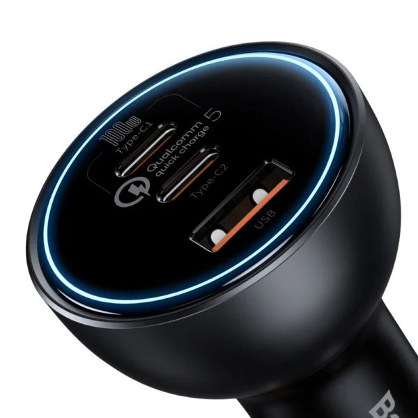 Baseus Carregador de Carro 160W QC 5.0 PD 3.0 TZCCZM-0G