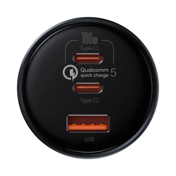 Baseus Carregador de Carro 160W QC 5.0 PD 3.0 TZCCZM-0G