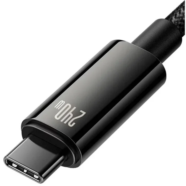 Cabo USB-C Baseus Tungsten Gold 480Mbps-240W 1M Preto 6932172628826