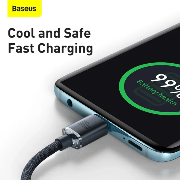 Cabo USB-C (M) P USB-C (M) 1.2M 100W Baseus Preto 6932172602864
