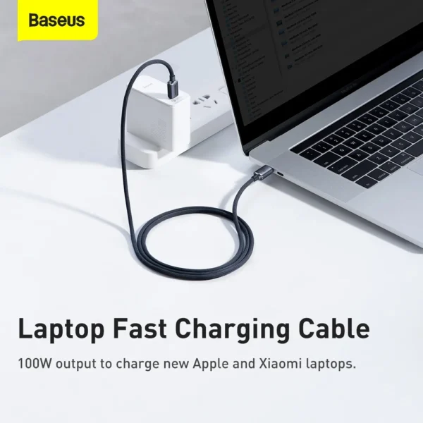 Cabo USB-C (M) P USB-C (M) 1.2M 100W Baseus Preto 6932172602864