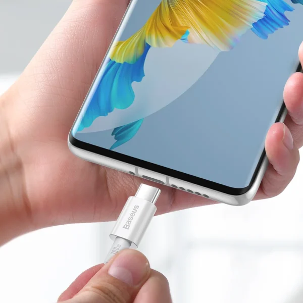 Cabo USB-C (M) P/ USB-C (M) 1M 100W Baseus Branco 6932172601980
