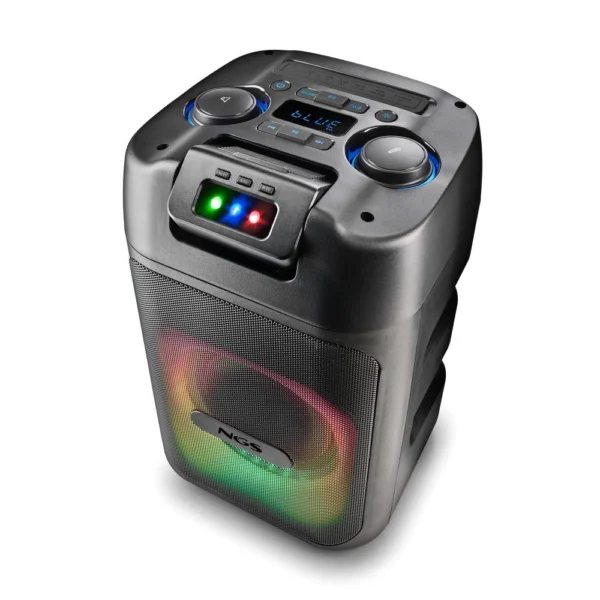 Coluna Bluetooth Portátil NGS Wild Club 80W Preta 435430625813