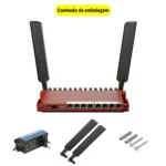 Router Mikrotik L009UiGS-2HaxD-IN WiFi 6 2.4GHz 8 Portas Gigabit
