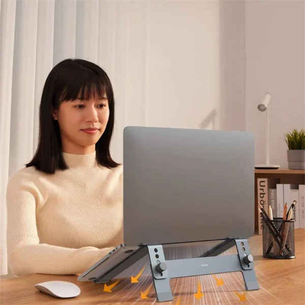 Suporte Para Laptop Baseus Stand 4-Gear Ajustável Cinzento Espacial 6932172630454