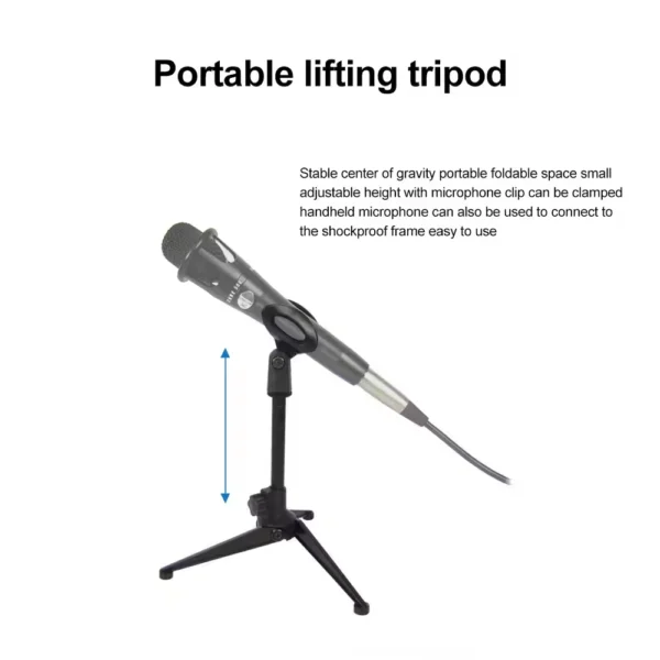 Suporte Universal Para Microfone, Tripé De Mesa, Ajustável MIC DESK TRIPOD