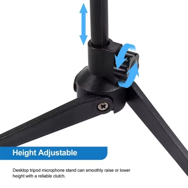 Suporte Universal Para Microfone, Tripé De Mesa, Ajustável MIC DESK TRIPOD