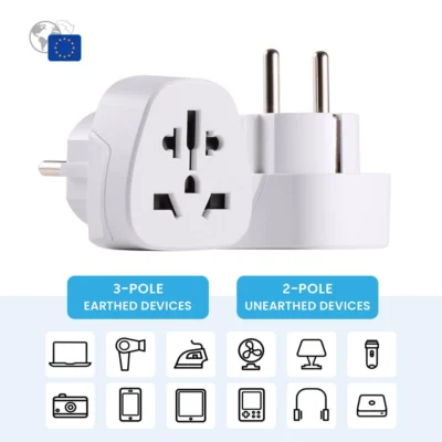 Adaptador de Tomada Universal Ewent (EU, EUA, AUST, UK) 16A 4000W