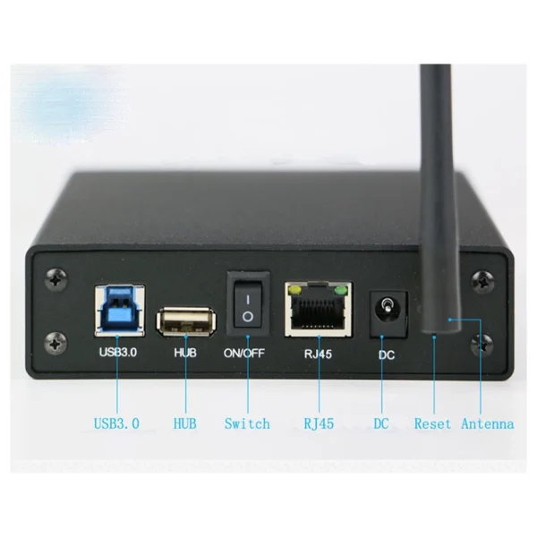Caixa para Disco Externo 2.5"/3.5" NAS Ethernet Wi-Fi USB 3.0