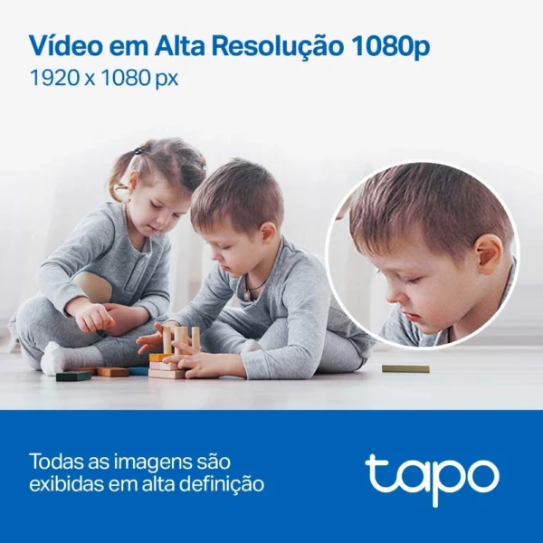 Câmera Wi-Fi TP-Link Tapo C200 Interna 360º FHD 2Pcs