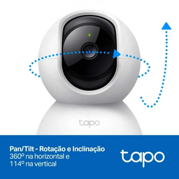Câmera Wi-Fi TP-Link Tapo C200 Interna 360º FHD 2Pcs