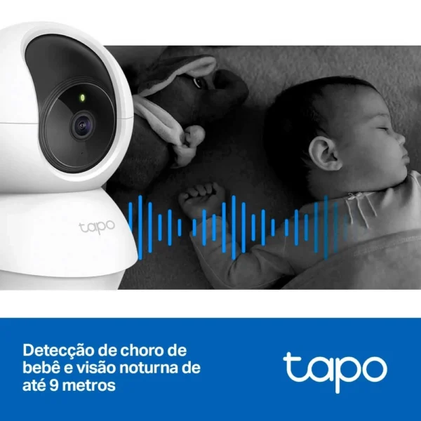 Câmera Wi-Fi TP-Link Tapo C200 Interna 360º FHD 2Pcs
