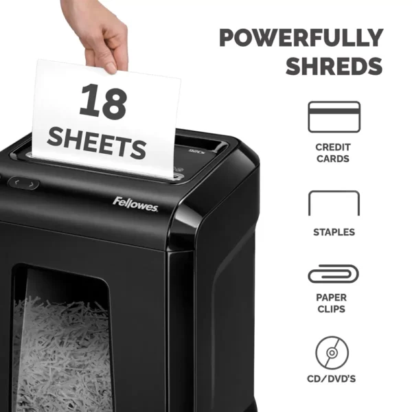 Destruidor de Documentos Fellowes 92CS 18 Folhas Preto