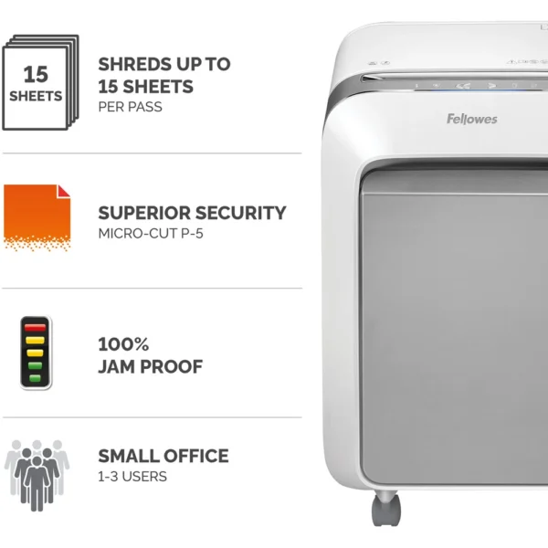 Destruidor de Documentos Fellowes LX211 15 Folhas Branco