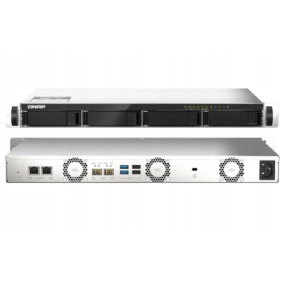 Storage QNAP TS‑435XeU‑8G – 4Bay Rack NAS 1U, 2×10GbE SFP+ 2×2.5GbE, 8GB, 2×M.2 NVMe cache