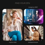 Auscultadores Creative Zen Hybrid SXFI – Bluetooth, Noise Cancelling, Preto (51EF1200AA001)
