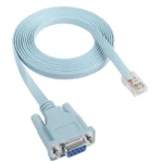 Cabo Console RS232/DB9/COM/Serial Para RJ45 1.5M Azul