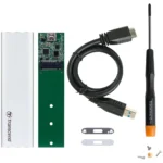 Caixa SSD M.2 Transcend TS‑CM80S – SATA, USB‑C/USB‑A 3.1 Gen 1, B+M Key