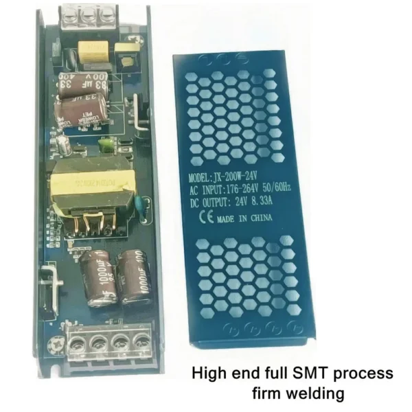Fonte de Alimentação 12V 33.3A 400W AC 175V-265V Ultrafino 239x50x24mm