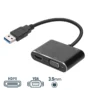 Hub USB 3.0 para HDMI e VGA – Adaptador de Vídeo Full HD 1080p para Portáteis e PCs