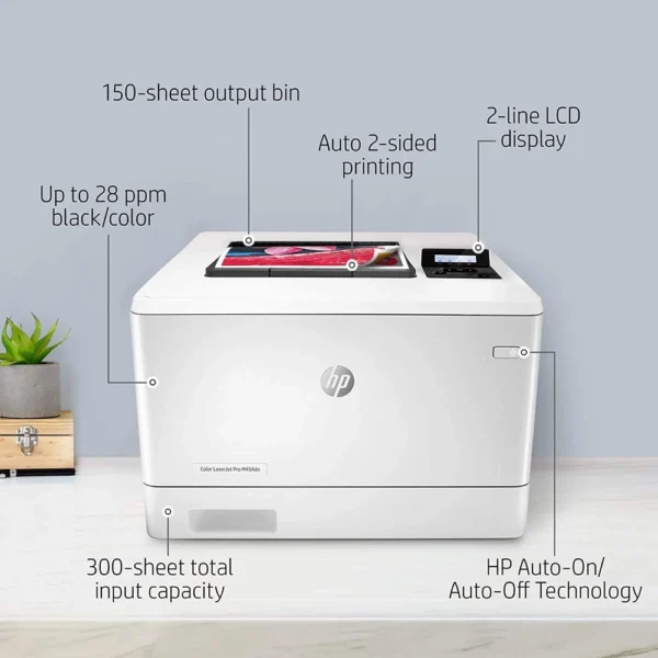 Impressora HP Color LaserJet Pro M454DN 28PPM W1Y44A