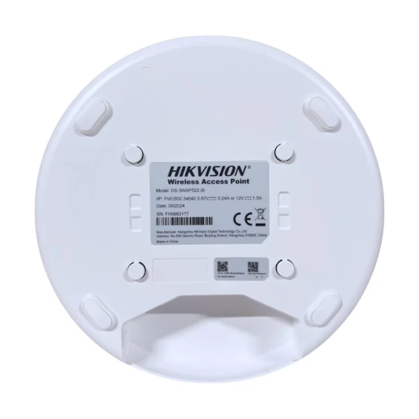 Access Point de Teto Hikvision DS-3WAP522-SI Wi-Fi 5 Dual Band 1200Mbps PoE