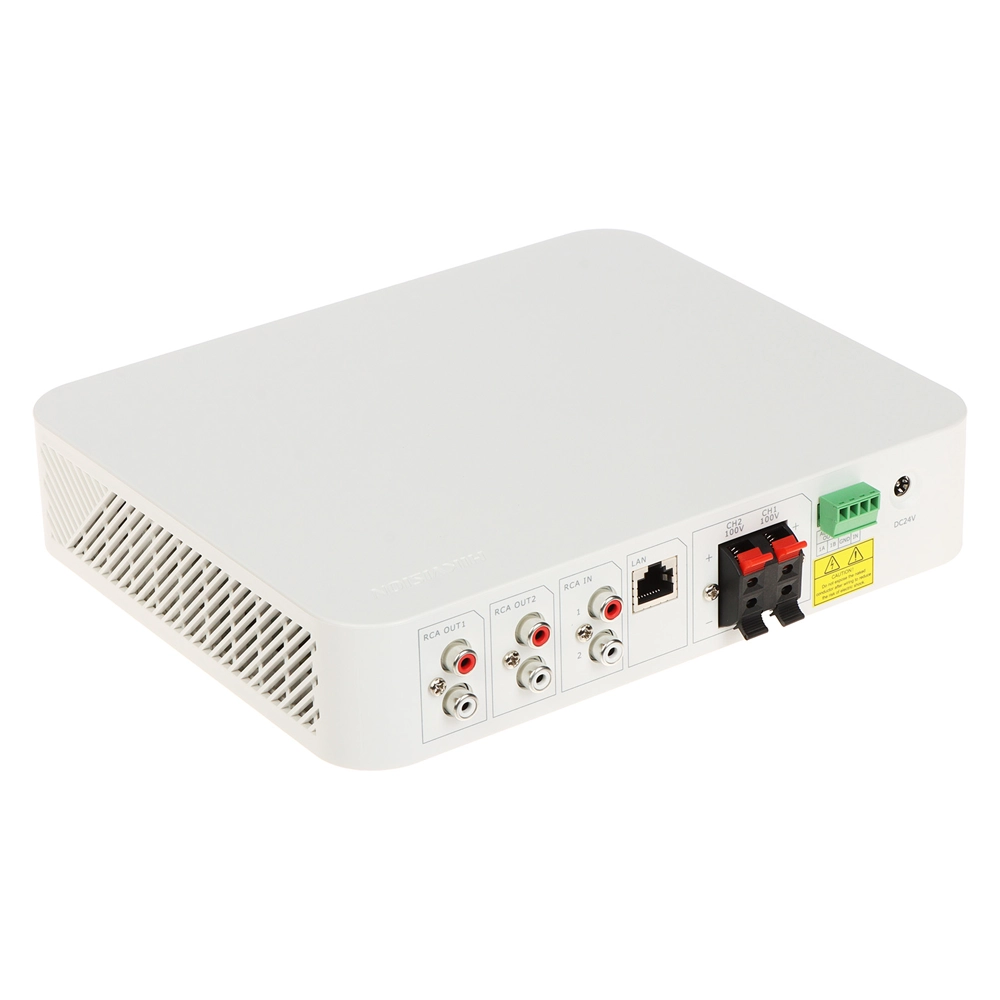 Amplificador de Rede IP Hikvision DS-QAE1A80G1-VB 80W, 2 Zonas, Áudio Profissional 4 Amplificador de Rede IP Hikvision DS-QAE1A80G1-VB 80W, 2 Zonas, Áudio Profissional