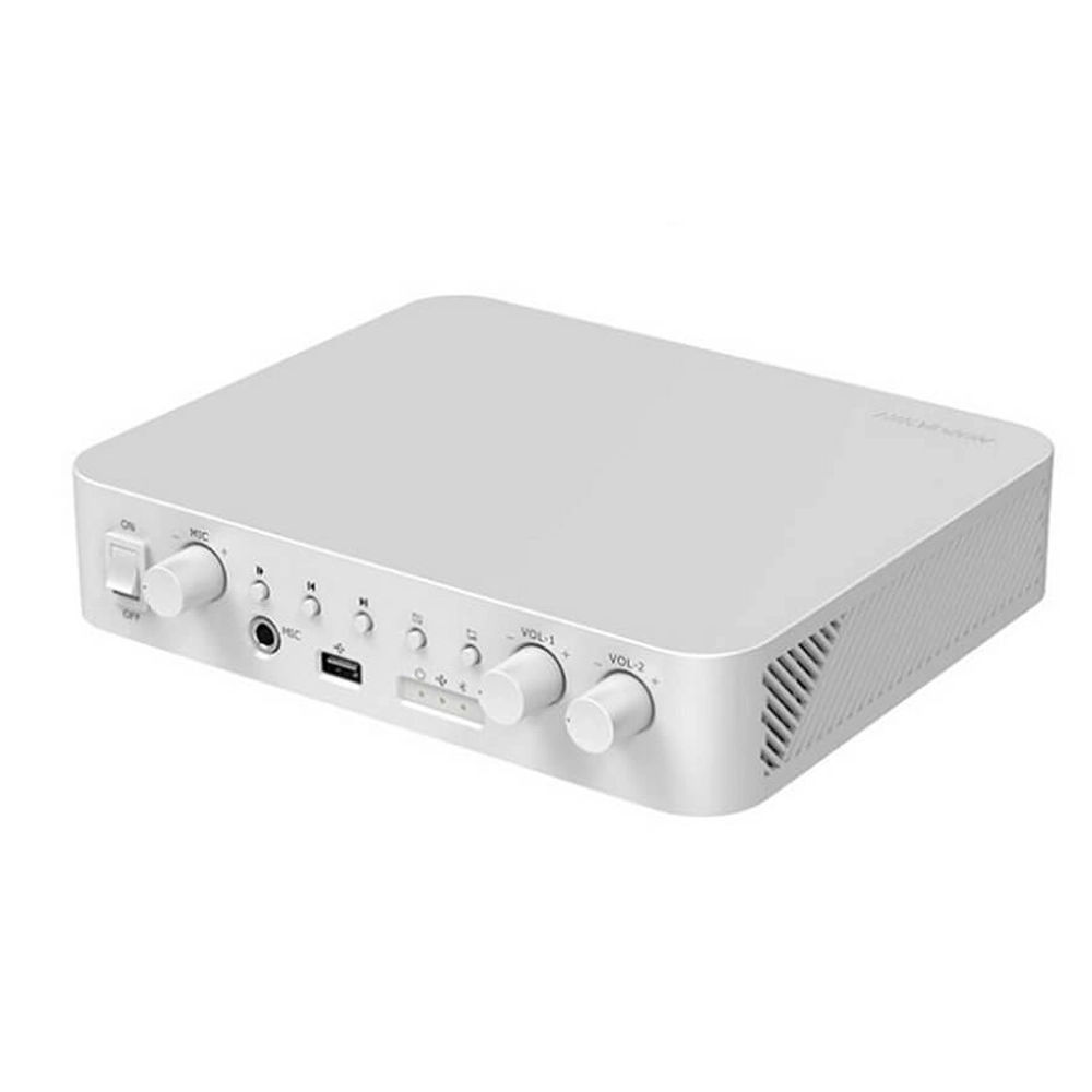 Amplificador de Rede IP Hikvision DS-QAE1A80G1-VB 80W, 2 Zonas, Áudio Profissional 2 Amplificador de Rede IP Hikvision DS-QAE1A80G1-VB 80W, 2 Zonas, Áudio Profissional