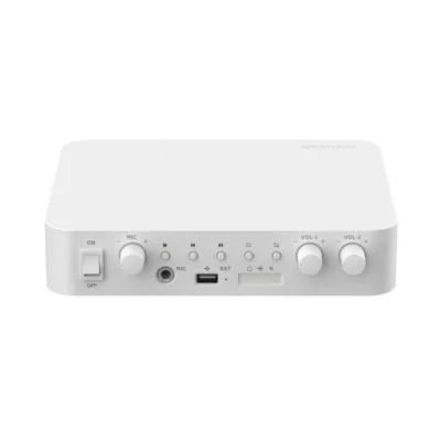 Amplificador de Rede IP Hikvision DS-QAE1A80G1-VB 80W, 2 Zonas, Áudio Profissional