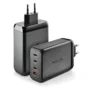 Carregador USB 240W NGS BUD GAN Ultrarrápido 3USB-C + 1USB-A Preto 435430626384