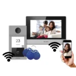 Kit Videoporteiro - Hikvision DS-KIS614-P IP, Wi-Fi, PoE, Câmara 2MP, Monitor 7" Touch