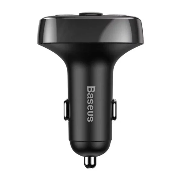 Transmissor FM de Isqueiro Baseus S-09A 3.4A Dual USB-A + Carregador/Bluetooth/MicroSD Preto 6932172626976