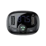 Transmissor FM de Isqueiro Baseus S-09A 3.4A Dual USB-A + Carregador/Bluetooth/MicroSD Preto 6932172626976