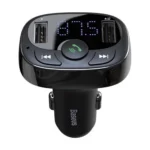 Transmissor FM de Isqueiro Baseus S-09A 3.4A Dual USB-A + Carregador/Bluetooth/MicroSD Preto 6932172626976