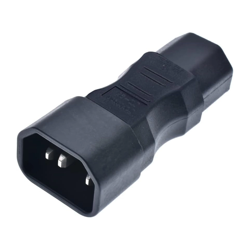 Adaptador/ Conector/ Conversor C14 Para C15 IEC320 Macho/Fêmea 3 Adaptador/ Conector/ Conversor C14 Para C15 IEC320 Macho/Fêmea