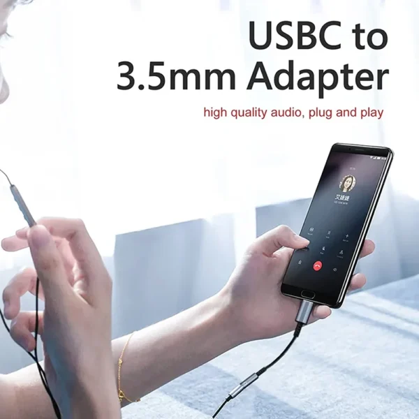 Adaptador USB-C Para Jack de Áudio 3.5mm