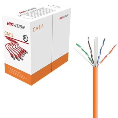 Bobine de Cabo de Rede UTP CAT6 Hikvision DS-1LN6U-SC0 23AWG 305m Laranja