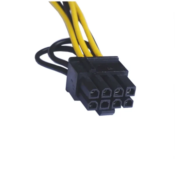 Cabo 6-Pin PCI-E Para 2x 8-Pin (6+2) Motherboard / GPU 22cm 6-PIN-TO-DUAL-8-PIN/6+2