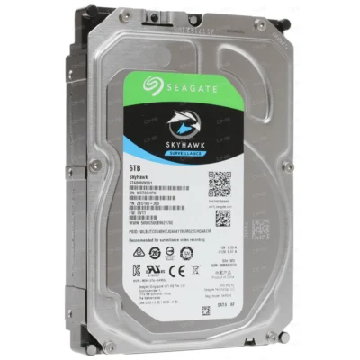 Disco Duro Interno 6TB 3.5″ Seagate ST6000VX008 SkyHawk SATA 3.0 5.4K