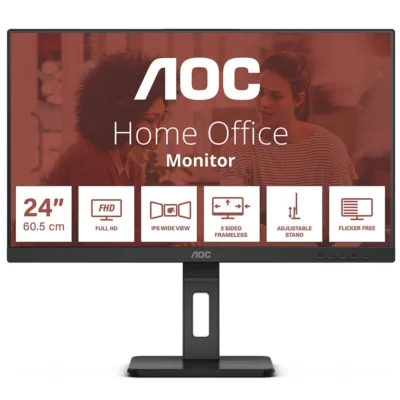 Monitor Aoc 24″ 24E3QAF FHD LED IPS 16:9 75Hz (4ms) Ajustável