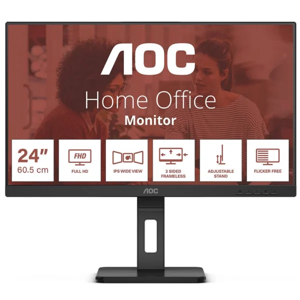 Monitor Aoc 24" 24E3QAF FHD LED IPS 16:9 75Hz (4ms) Ajustável