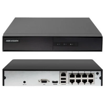 NVR 8 Canais Hikvision DS-7108NI-Q1/8P/M 8 Portas POE 1U H.265+