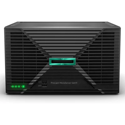 Servidor HPE ProLiant MicroServer Gen11 Intel G7400 2C 16GB 4LFF 2x1TB HDD 180W PS